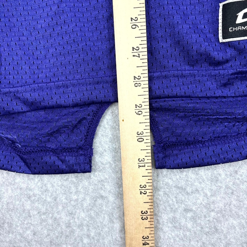 Champro Blitz Football Jersey Mens Small Purple Huddle Stretch Dazzle Athletic - Picture 3 of 9